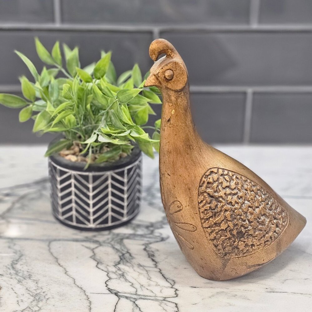 Signed Anthony Freeman Gold Leaf Partridge